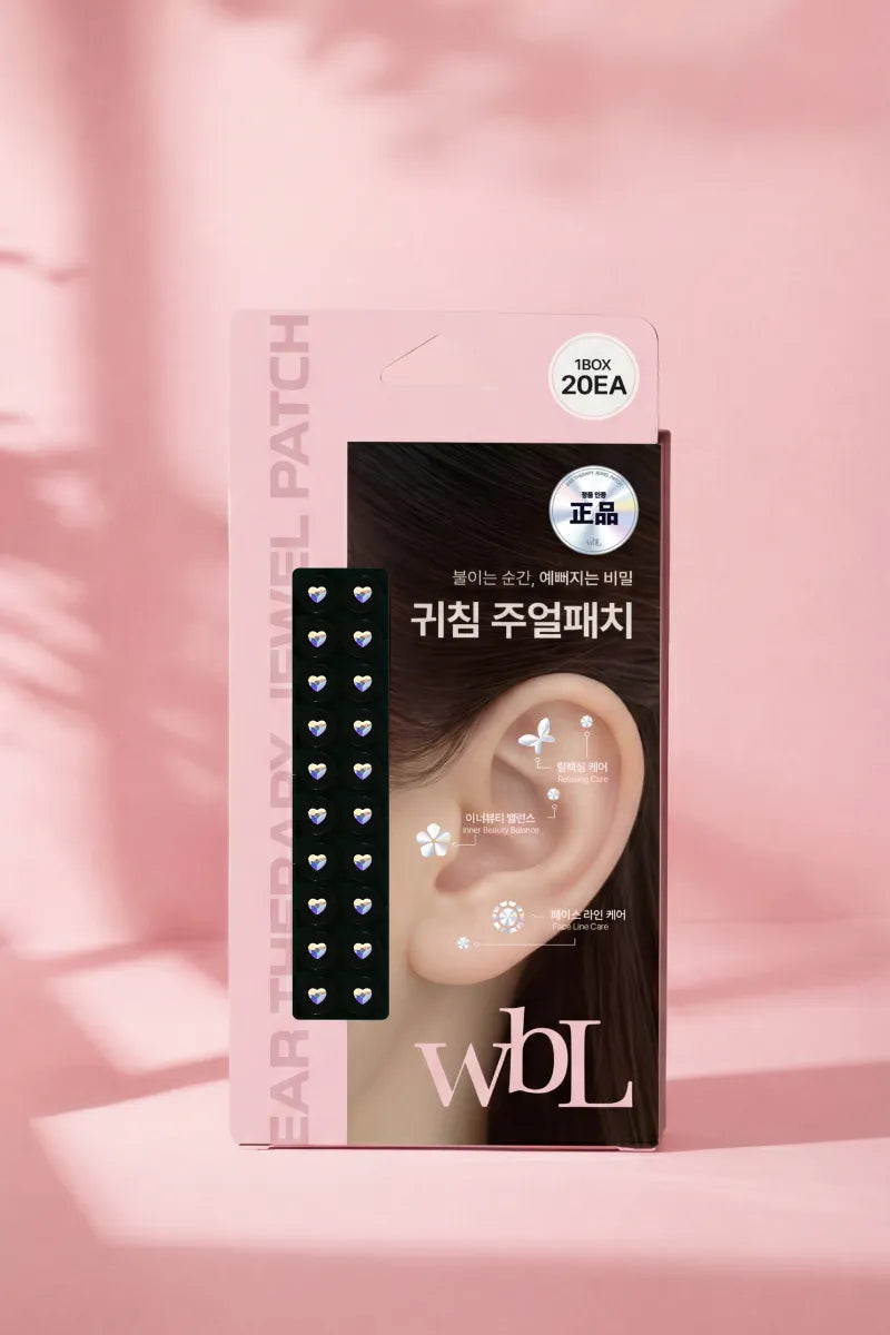 [WBL] Swarovski Lumi Heart Pop Auricular Therapy Jewel Patch